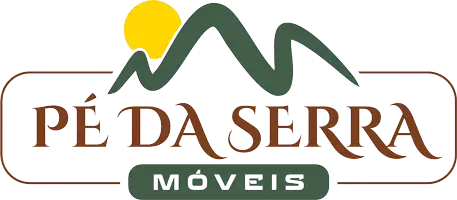 Logo da Pé da Serra Móveis, especializada em móveis de madeira maciça de demolição.
